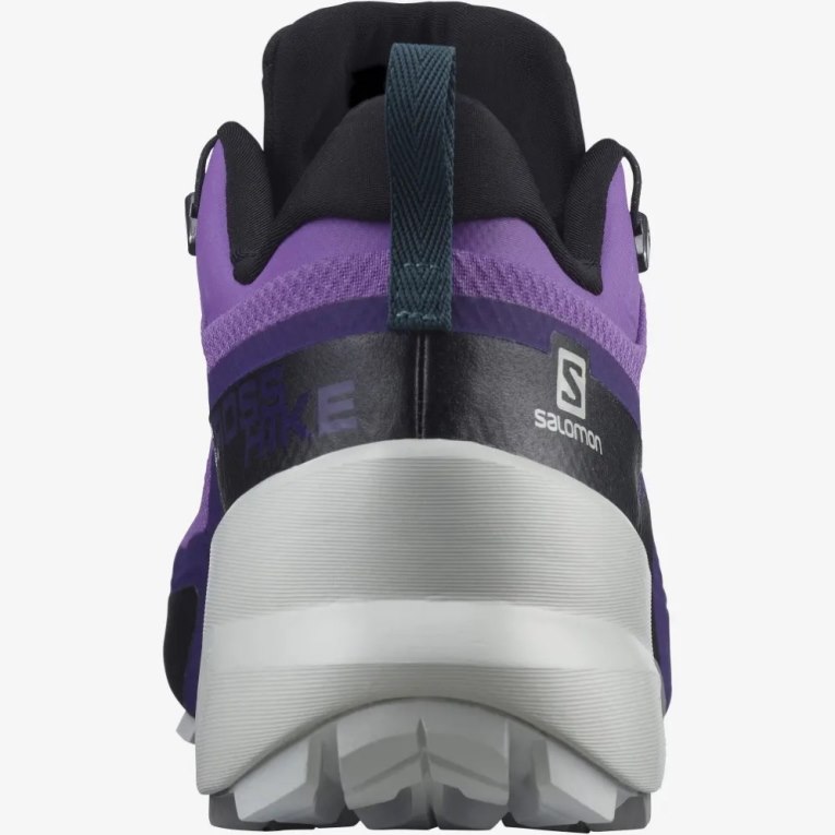 Tenis Senderismo Salomon Cross Hike GTX Mujer Morados Negros | MX LHFI518
